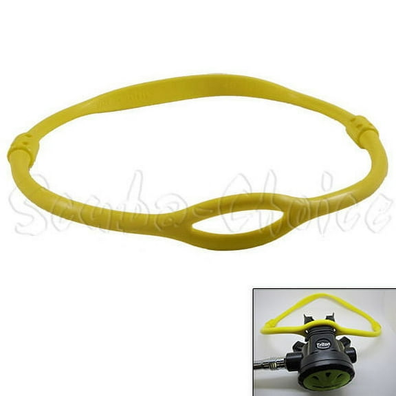 Scuba Diving Silicone Regulator Necklace (Yellow)