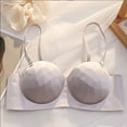 thumbnail image 4 of SMihono Strapless Bras for Women Solid Seamless Bandeau Bra Push-Up Wireless Bralette Tube Top with Removable Straps Gray L, 4 of 4