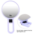 thumbnail image 3 of Handheld Mirror Double Sided Mirror Doublesided Cosmmetic Mirror Foldable Makeup Mirror For Hotel For Home For Travel, 3 of 7