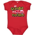 thumbnail image 3 of Inktastic My Grandpa is a Firefighter with Fire Truck Boys or Girls Baby Bodysuit, 3 of 5