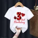 thumbnail image 3 of Camiseta divertida de algodón con mariquita roja y números del 1 al 10 para niños, regalo de cumpleaños, ropa Harajuku para niños y niñas, camiseta de manga corta de verano para bebés, 3 of 5