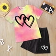 thumbnail image 2 of Little Girls Summer Clothes Set Teen Girls 3T 4T 5T 6T 7T 2-Piece Outfit Trendy Short Outfits for Teens Kaprioy Toddler Girl Clothes, 2 of 4