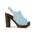 thumbnail image 3 of BLISSFUL STEP Valentine's Women's Shoes Chunky Heel Buckle Slingback Chunky Platform Sandals Sky Blue 6.5, 3 of 8