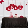 thumbnail image 1 of GFDYREE Sequin Tablecloth, Rectangular, 60"x102", Black, 1 of 7