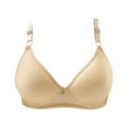 thumbnail image 2 of CHUANK Wireless Full Figure Plus Size Minimizer Lightly Lined Cup Womens Bra Complexion 36, 2 of 3