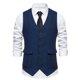 thumbnail image 2 of Chaleco de traje vintage para hombre con bolsillos tridimensionales y botonadura sencilla, 2 of 6