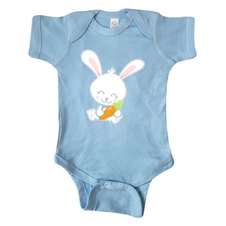 

Inktastic Cute Easter Bunny Holding Carrot Gift Baby Boy or Baby Girl Bodysuit