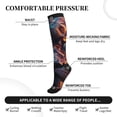 thumbnail image 3 of Lsque Forest Cool Lion Pattern Sport Compression Socks for Men & Women 15-20 mmHg Knee High Nurse Pregnant Running Medical and Travel Athletic, 3 of 6