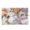 thumbnail image 2 of CADecor Lots of Amazing Sea Shells with Coral and Starfish Piled Together Bath Rug Bathroom Mat Doormat 30x18 inches, 2 of 2