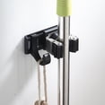 thumbnail image 4 of Multifunction Wall Mounted Mop Broom Holder Organizer Clip Organizer with Hook Bathroom Kitchen1 Holder 1 Hook, 4 of 8