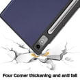 thumbnail image 4 of FIEWESEY Cover for Lenovo Tab P12 12.7 inch 2023 Tablet Case TB370FU with Pen Holder, Slim Folio Case Protective Hard Shell Lightweight Stand Smart Cover for 12.7 inch Lenovo Tab P12 2023 - Blue, 4 of 4