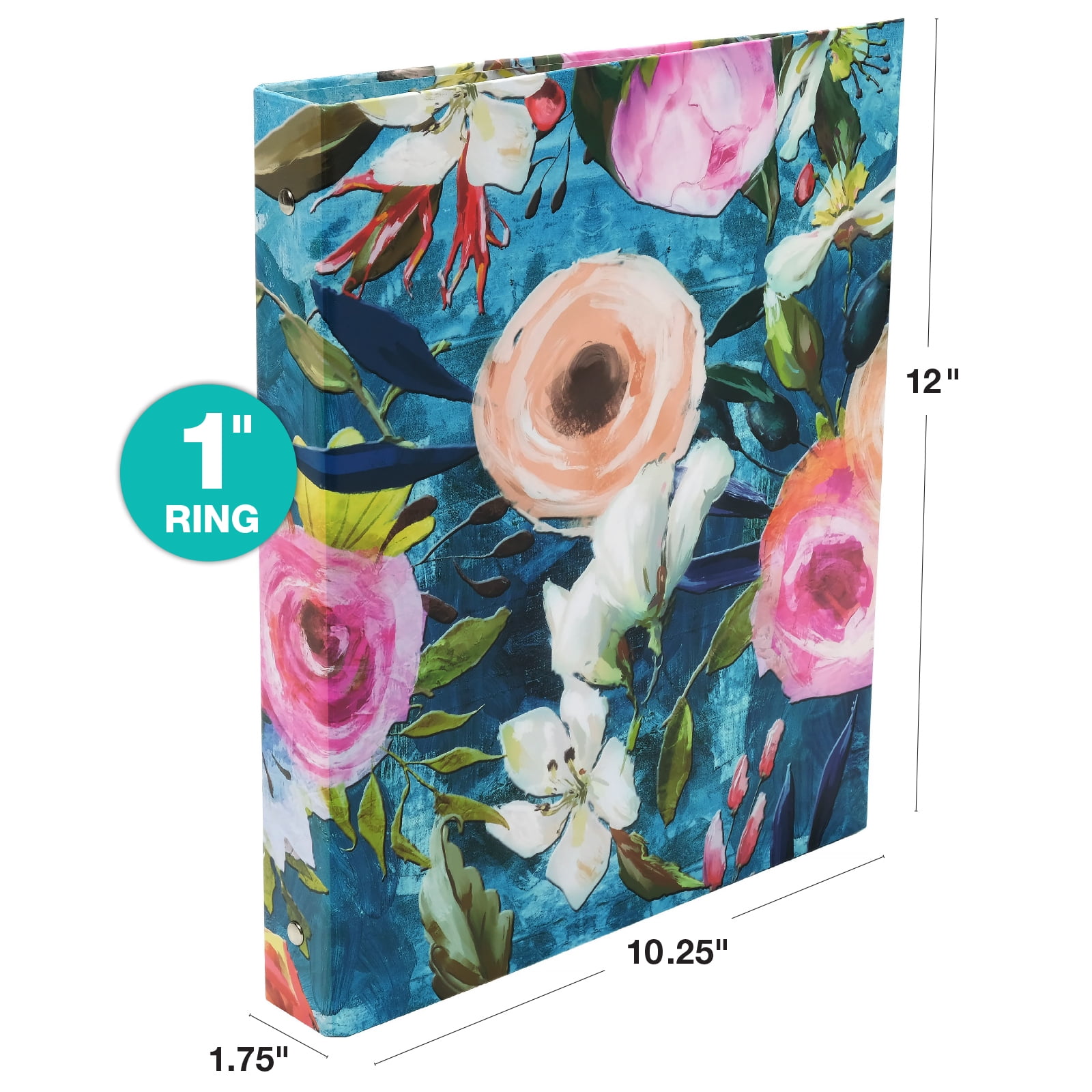 4 Pack Decorative Binder (Marble Set) (Floral)