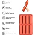 thumbnail image 5 of 2 pcs silicone baking tin, finance tin, éclair tin, minilogtin 8 silicone baking tin cereal tin cake tin silicone long strips tin, 5 of 5