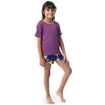 thumbnail image 5 of Fruit of the Loom Girl's Getaway Loose Fit Short Sleeve Top, Pajama Sleep Pant & Short Set, 3-Piece, Sizes 4/5-14/16, 5 of 20