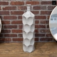 thumbnail image 6 of Urban Trends Ceramic Decorative Grey Vase Dimple Pattern Sides, Decor Center Piece for Home Décor for Living Room, Table, Office Decor, 6 of 7