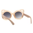 thumbnail image 3 of Toddlers & Little Girls Sunglasses Oversized Round Kitty Glitters UV400 Peach, 3 of 4