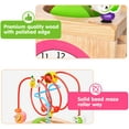 thumbnail image 4 of Cubos de actividades 6 en 1 para bebés, juguetes educativos de madera para niños pequeños, juguetes de aprendizaje de desarrollo Montessori con laberinto de cuentas 12-18 meses niños niñas (embalaje TUNC Sencillez, 4 of 5