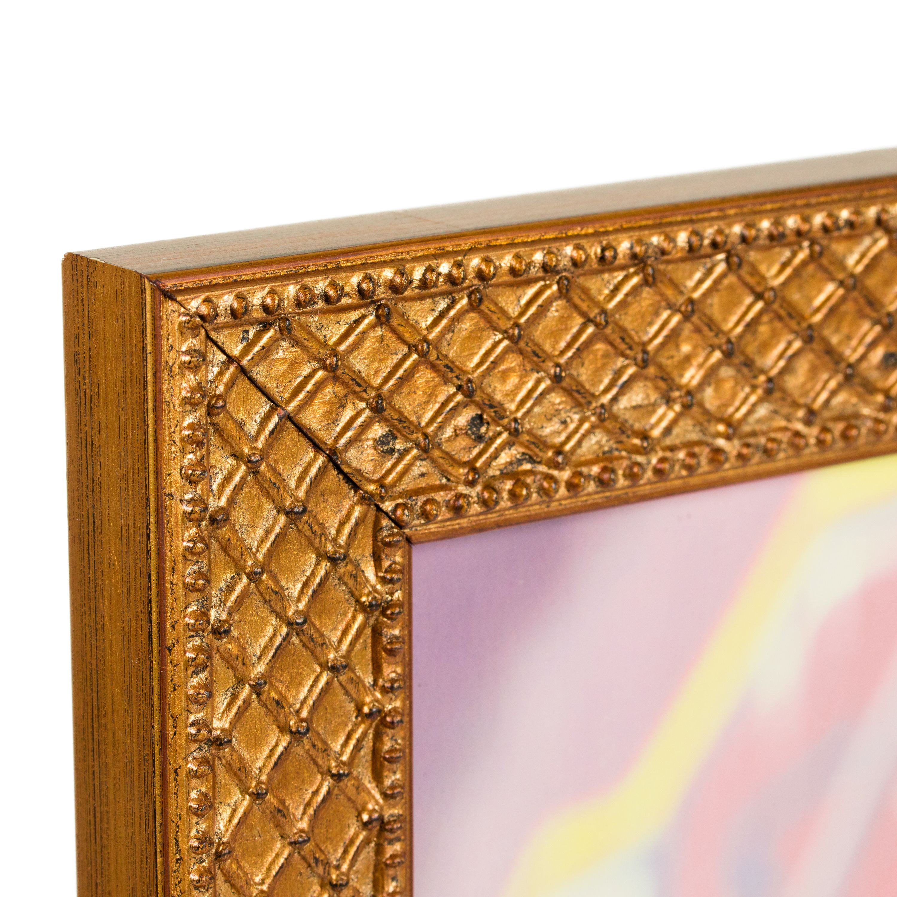 Craig Frames Lenox, 18x24 inch Picture Frame, Antique Gold Solid Wood