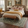 thumbnail image 2 of KUETH 5'X7' Vintage Area Rugs Machine Washable Rugs for Living Room, Non Slip Flat Pile Rug with Rubber Backing, Boho Rug for Entryway Bedroom Dining Room Home Office, 2 of 3