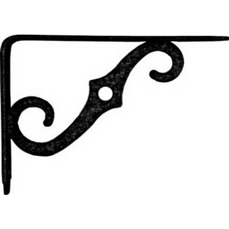

National 2PK 5 x 3-1/2 Antique Black Ornamental Shelf Bracket