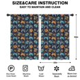 thumbnail image 2 of Blackout Kids Curtains,Retro Consoles Games Icons Blue Pattern Childrens Insulated Curtains Set Of 2,Bedroom Essentials,Toddler Room Decor 42"x63", 2 of 5