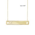 thumbnail image 3 of JewelersClub Z Initial 14K Gold Over Silver Bar Necklace, 3 of 4