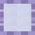 thumbnail image 1 of Ahgly Company Machine Washable Indoor Square Transitional Heavenly Blue Area Rugs, 7' Square, 1 of 7