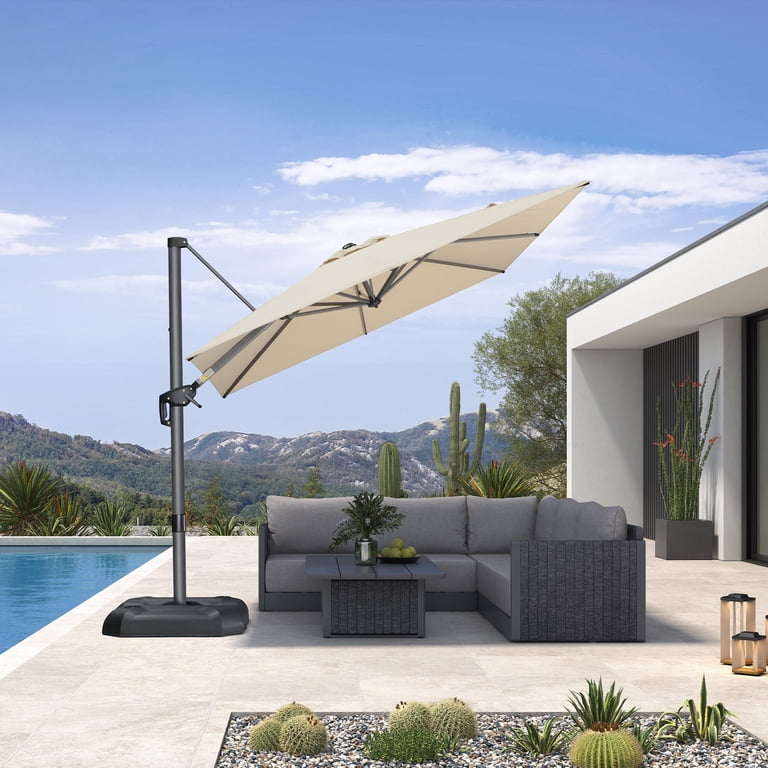 cobalt patio umbrella 9 ft. Aluminum Market Automatic Tilt Patio Umbrella with Windvent in Cobalt  Navy Blue - Overstock