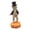 B, variant on Halloween Mummy Pumpkin Figurine, Cool Mummy Dancing on Pumpkin Resin Statue Decoration for Table Mantel Bookshelf Office Home Decor