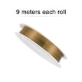 thumbnail image 2 of Uxcell 26 Gauge Copper Wire 0.4mm Dia Dark Brown Resistant Beading Wires Pendant Making Art Craft 9M 1 Roll, 2 of 6