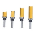 thumbnail image 1 of brocas de fresado de corte al ras de 8 mm, herramienta de corte de vástago redondo para carpintería de bricolaje., 1 of 14