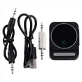 thumbnail image 1 of Adaptador Bluetooth 5.3 AUX para Coche Receptor de Audio Bluetooth Adaptador de Música para Coche con Cancelación Micrófonos Incorporados Manos Negro, 1 of 5