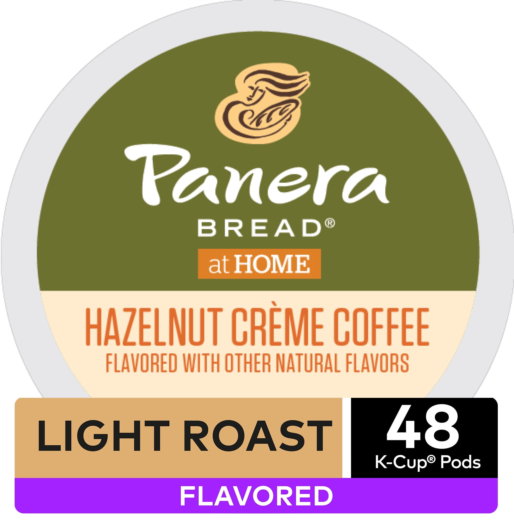 Panera Bread Hazelnut Creme Coffee, Flavored Keurig KCup Pod, Light