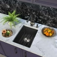 thumbnail image 3 of Quartz 13.77" L X 17.71" W Undermount Bar Sink With Basket Strainer, 3 of 4