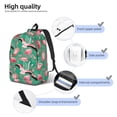 thumbnail image 5 of Daiia Tropical Flamingo Vintage Canvas Backpack for Men and Women ,Hiking Backpack,Travel Laptop Bag for School,Large Capacity Backpack, 5 of 8
