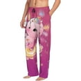 thumbnail image 2 of Daiia Cute Pink Axolotl A Men's Sleep Pant with Pockets and Drawstring,Pajama Pants-Medium, 2 of 9