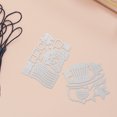 thumbnail image 4 of OULII 2Pcs Plated Silver Carbon Steel Cutting Dies for Scrapbooking DIY Paper Crafting Tools, 4 of 6