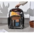 thumbnail image 3 of EQWLJWE Clear Mini Backpack Approved Clear Backpack Small for Work, Travel, Concert, Beach & Sports, 3 of 4