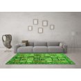 thumbnail image 3 of Ahgly Company Indoor Round Abstract Green Modern Area Rugs, 8' Round, 3 of 4