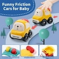 thumbnail image 6 of MOONTOY Push Toy Cars for 1 Year Old, Baby Toys 12-18 Months, Infant Play Vehicle Set, Toddler Toys Age 1-2, Baby Racing Cars, First Birthday Gift for 1 2 Year Old Boy Girl, 6 of 8