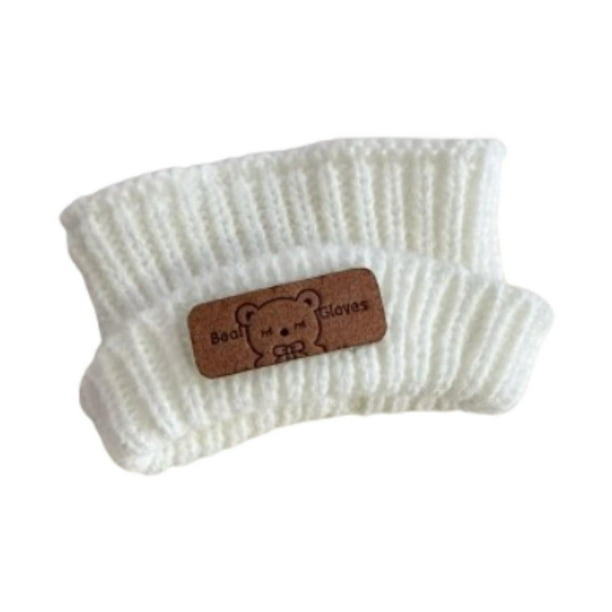 Sombrero de muñeca en miniatura,Gorro con puños de muñeco de peluche de 15 cm y 17 cm,Gorro de punto para muñeca de peluche suave,Accesorio para disfrazarse de gorro de Sombrero