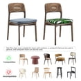 thumbnail image 4 of Gaeub Palm Greenery Square Chair Seat Covers, Stretch Fitted Printed Chair Seat Cushion Cover for Kitchen, Office - One Size, 4 of 9