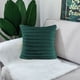 thumbnail image 5 of Funda de almohada decorativa de felpa de piel sintética de doble cara de 2 piezas para sofá, dormitorio, con rayas difusas, funda de almohada suave, funda de cojín, 5 of 5