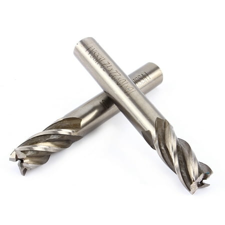 

Mill Cutter Spiral Milling Cutter 4mm-12mm HSS CNC Straight Shank 4 Flute End Mill Cutter Drill Bit