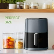 Air Fryer, 6-Quart Smart Air Fryer, 12-in-1 Functions - Air Fry, Roast, Reheat, Dehydrate, Bake, Steam, and More, 400°F Max Temperature, Grey