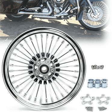 Chrome 16" 16x3.5 Fat Spoke Front Wheel Rim for Harley Touring Road King Classic