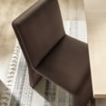 thumbnail image 5 of Emory Upholstered Performance Velvet Dining Side Chair in Chocolate, 5 of 9