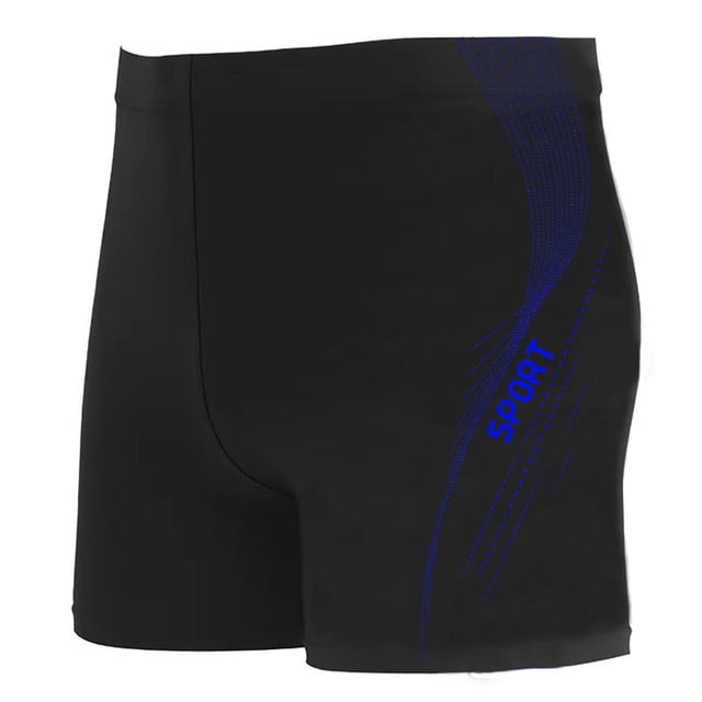 Bañador corto estampado para hombre, bañador tipo quarter pants de secado rápido.