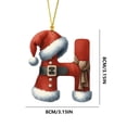 thumbnail image 3 of Decoraciones Del Árbol de Navidad 26 Letras Decoración Del Árbol de Navidad Colgante Ornamentos Del Árbol de Navidad Ornamentos de Navidad Decoración Del Árbol de Navidad Decoración Colgante Ornamento, 3 of 7
