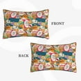 thumbnail image 4 of Haiem Pillowcase for Hair and Skin Queen - Retro Summer Stamp Printed Soft Pillowcase with Envelope Closure-20"x30", 4 of 9